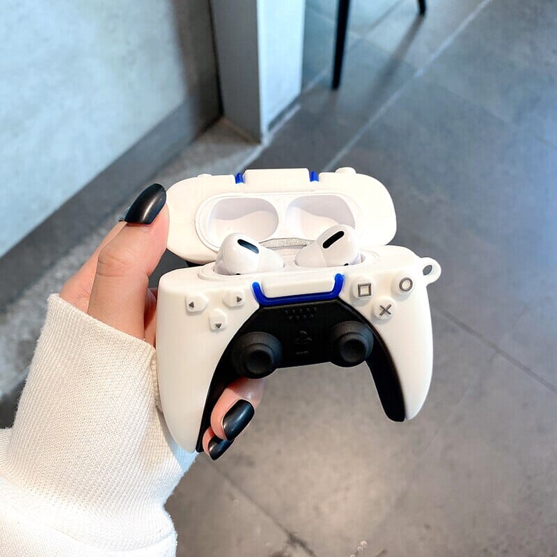 3D Protective PS5 Controller Case for AirPods - Kawaii Side