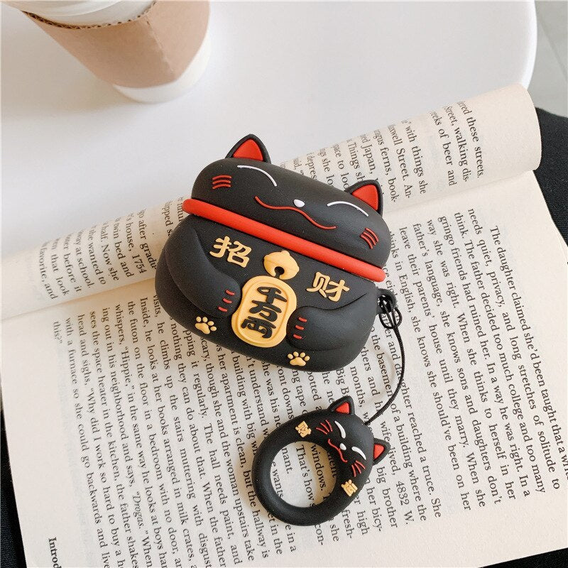 Case Protetora AirPods Gatos Manekineko - Kawaii Side