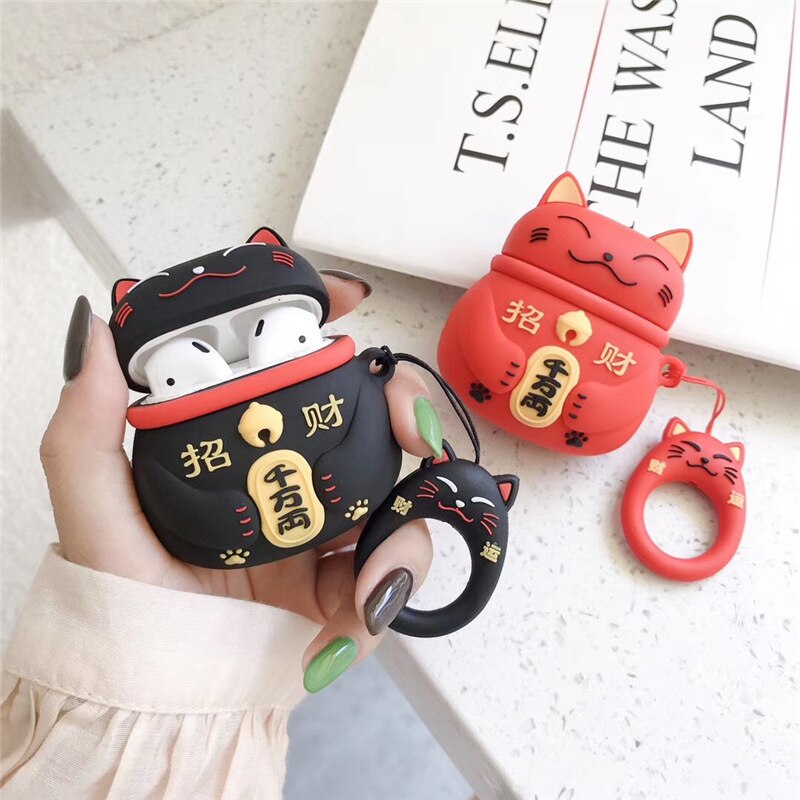 Case Protetora AirPods Gatos Manekineko - Kawaii Side