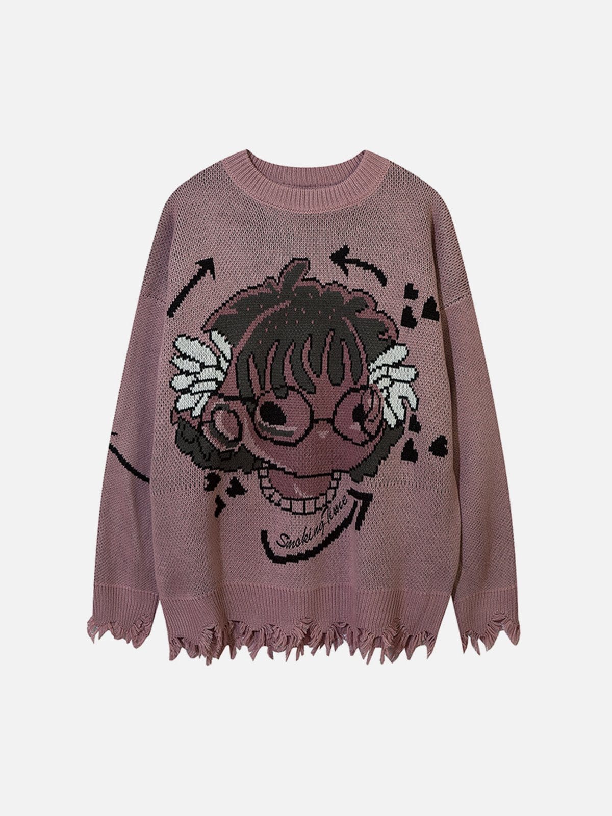 Anime Girl Knit Sweater - Kawaii Side