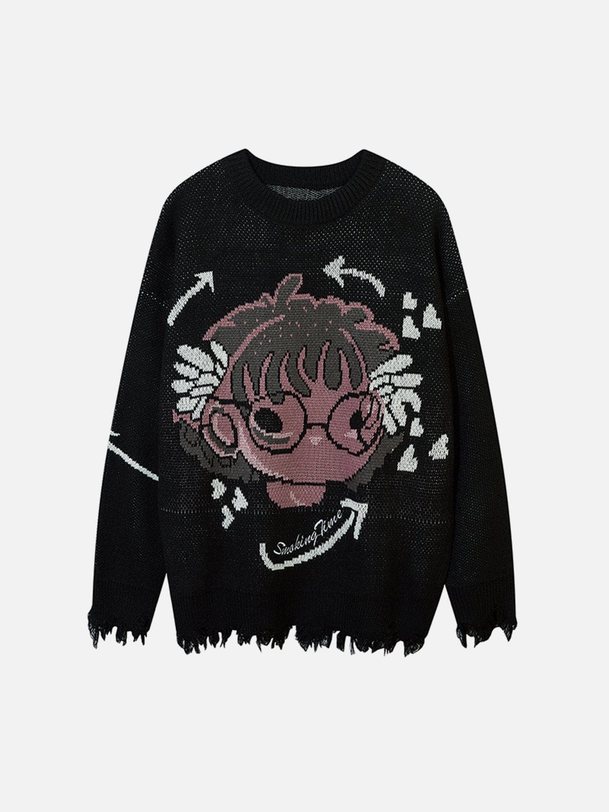 Anime Girl Knit Sweater - Kawaii Side