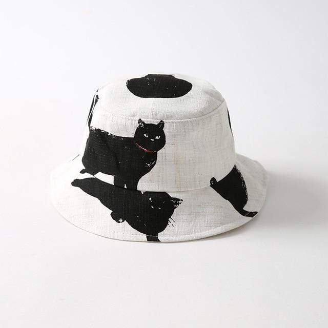 Black Cat Bucket Hat - Kawaii Side