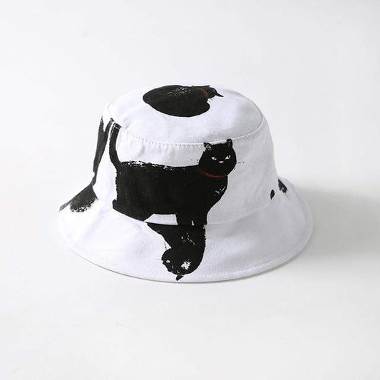 Black Cat Bucket Hat - Kawaii Side