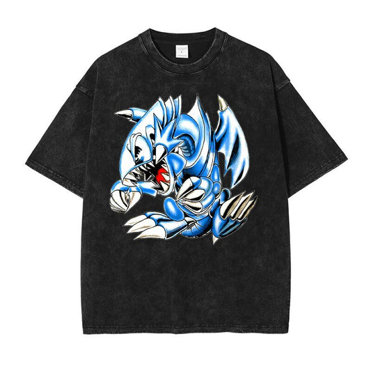 Blue Eyes Toon Dragon Vintage Tee - Kawaii Side