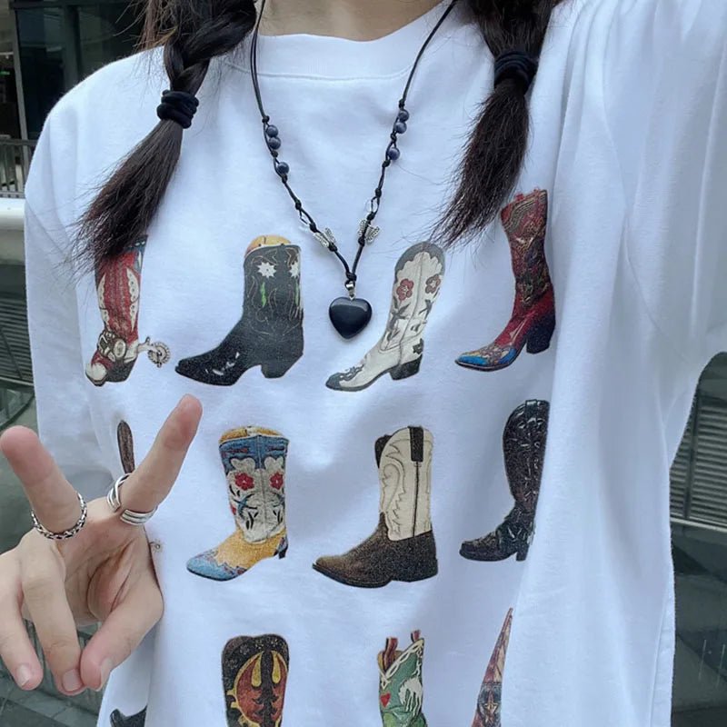 Boot Western T-Shirt - Kawaii Side