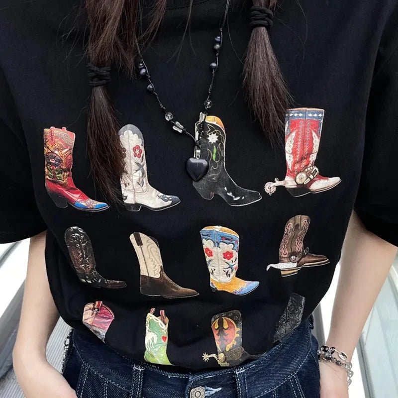 Boot Western T-Shirt - Kawaii Side