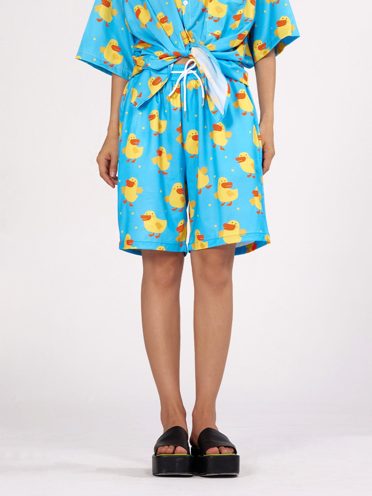 Cartoon Duck Shorts - Kawaii Side