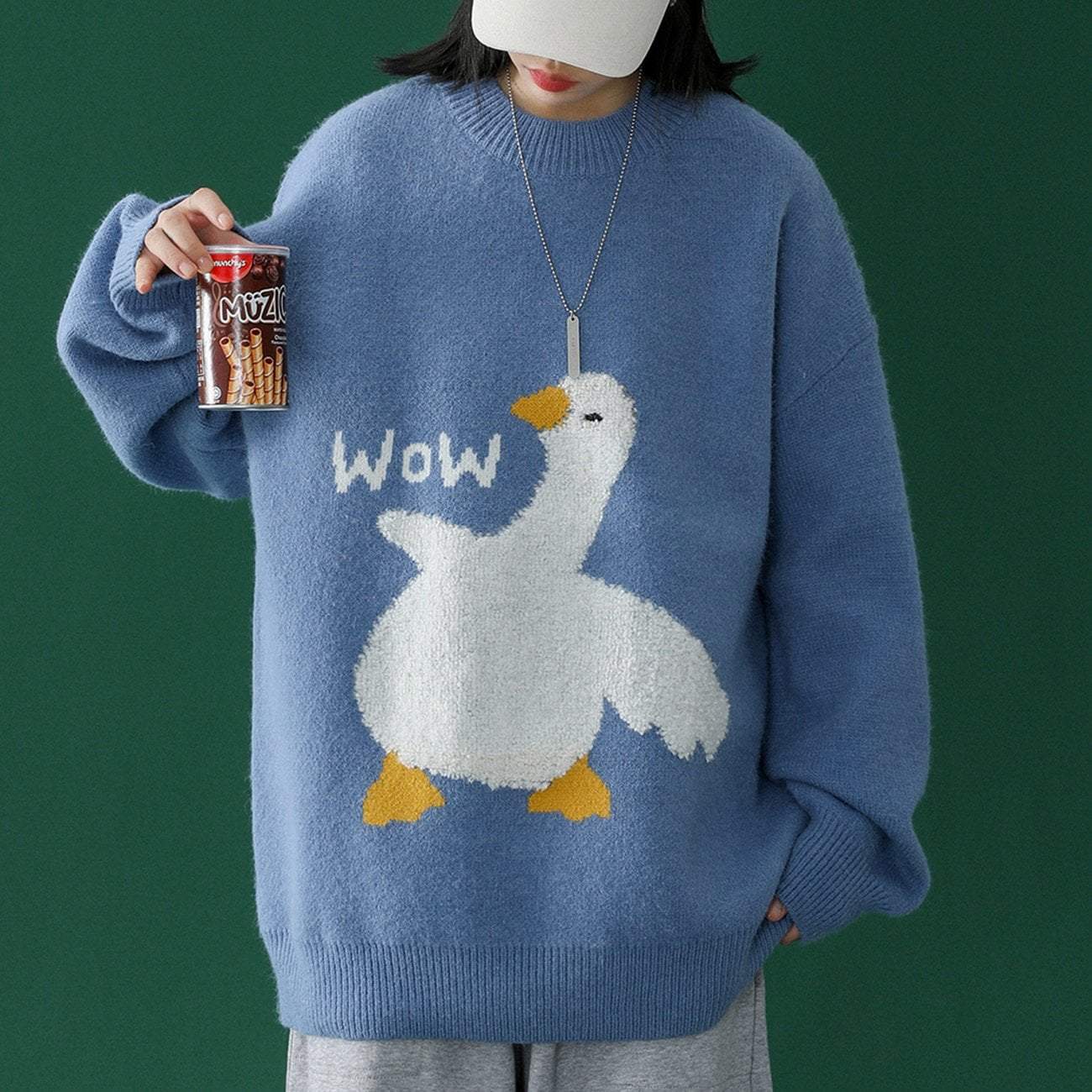 Cartoon Goose Sweater - Kawaii Side