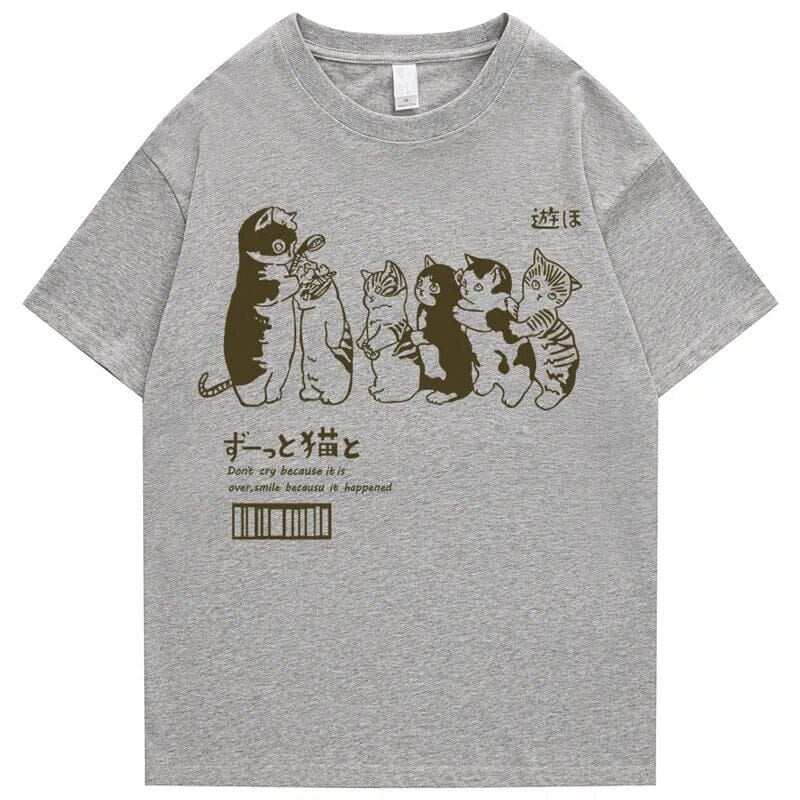 Cat Shower T-Shirt - Kawaii Side