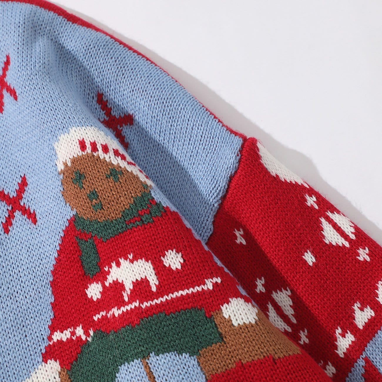 Christmas Bear Patchwork Knit Sweater - Kawaii Side