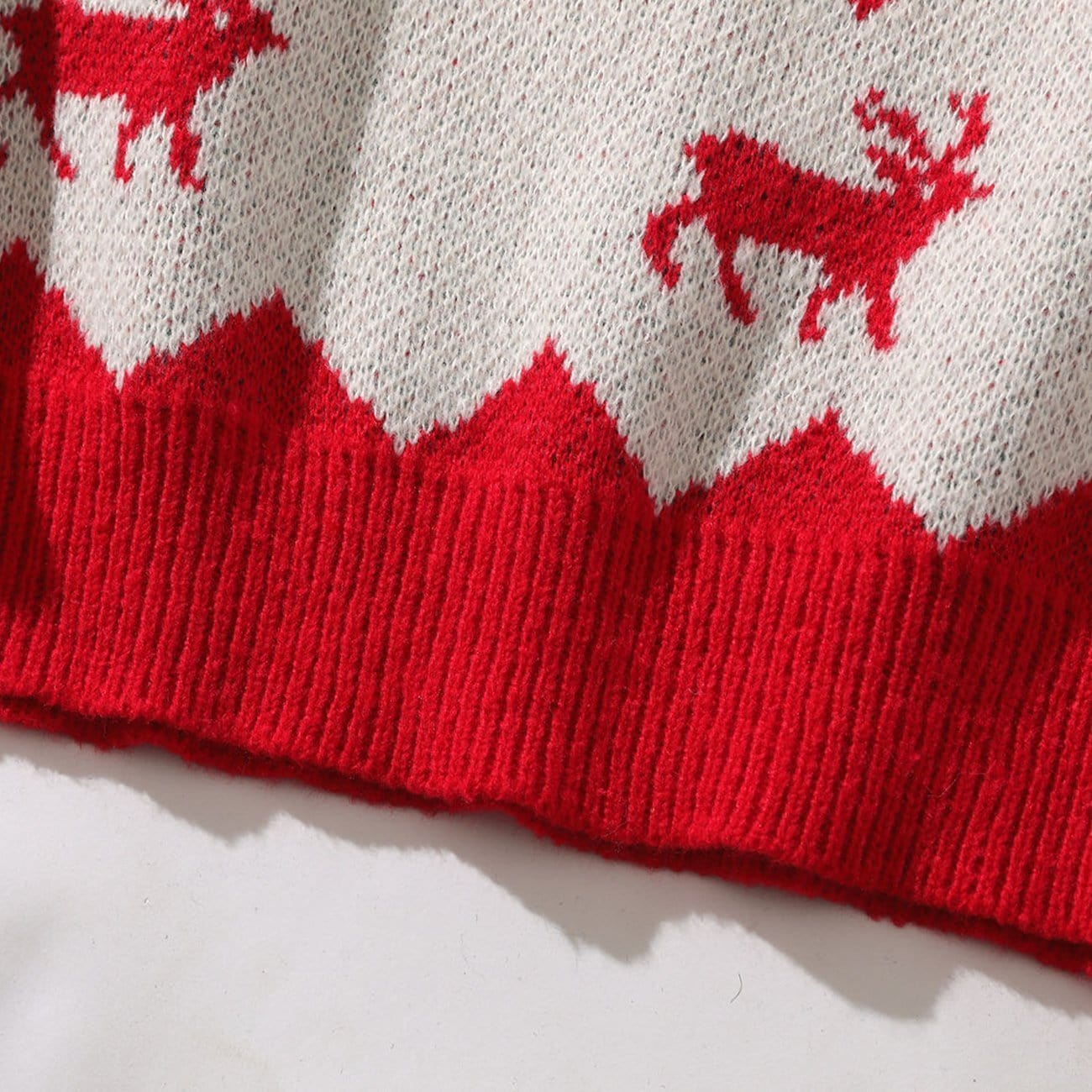 Christmas Elk Pattern Knit Sweater - Kawaii Side