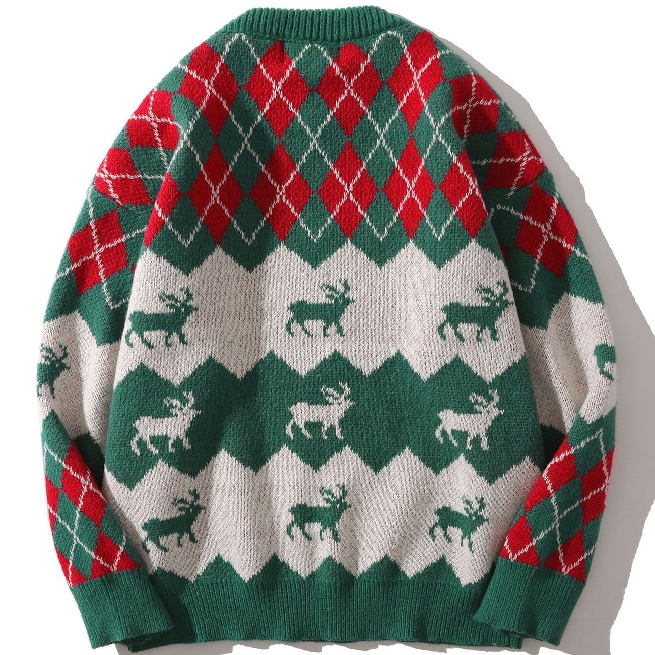 Christmas Elk Pattern Knit Sweater - Kawaii Side