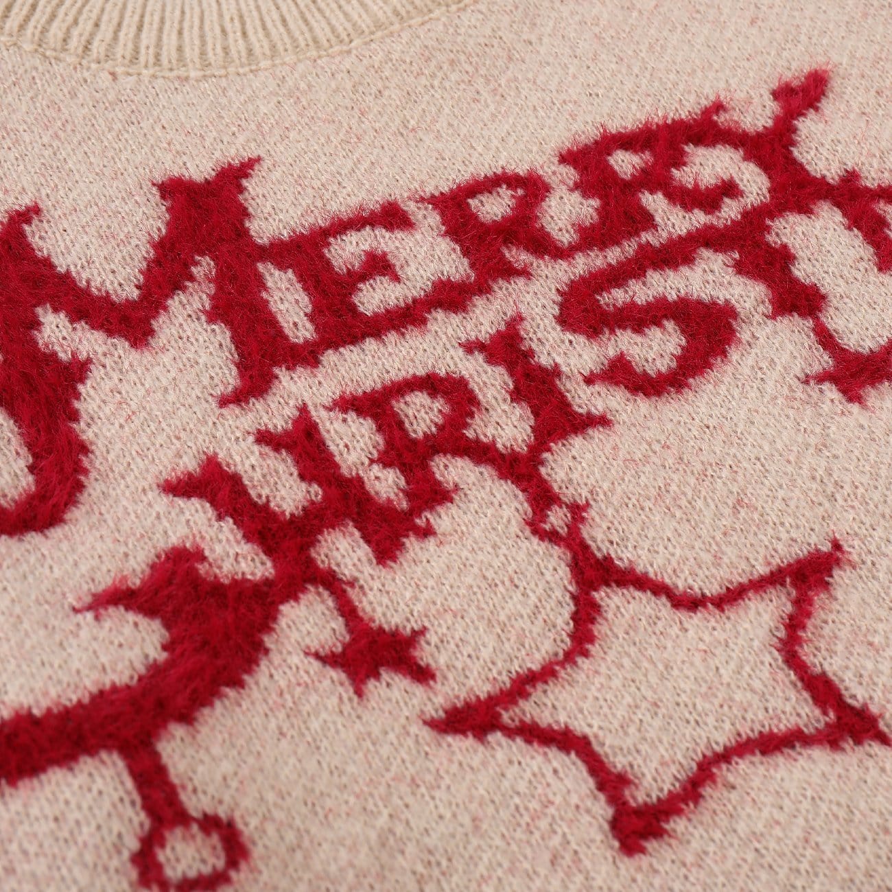 Christmas Letters Knit Sweater - Kawaii Side