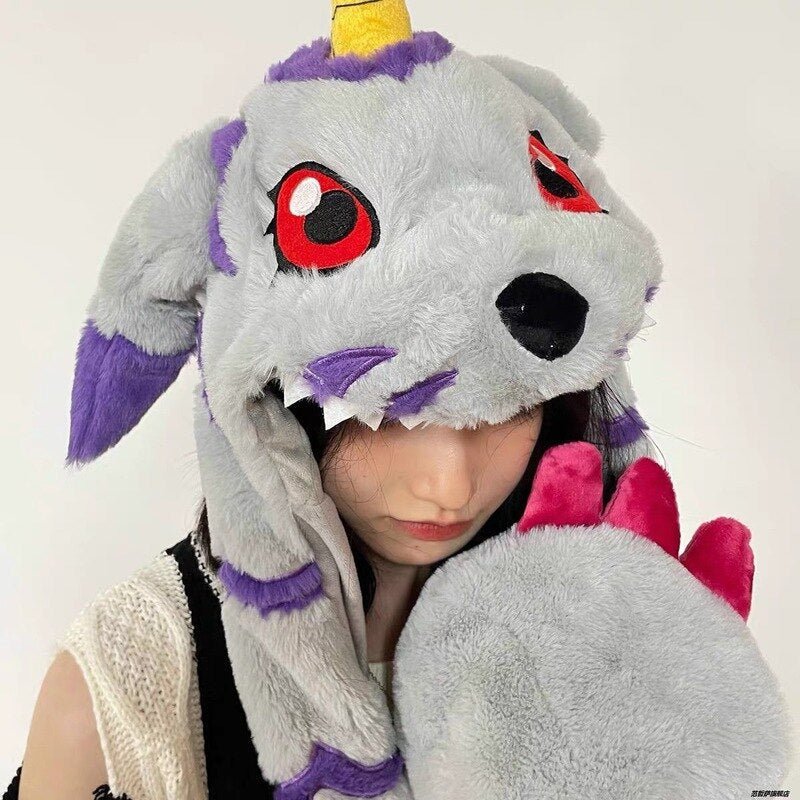 Classic Anime Plush Cold Weather Beanie with Ears - Kawaii Side