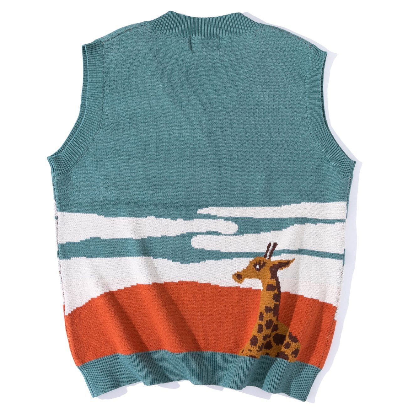 Cloud Giraffe Knit Vest - Kawaii Side