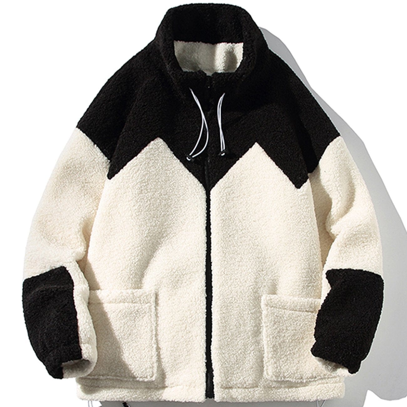 Color Matching Sherpa Winter Coat - Kawaii Side