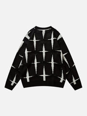 Cross Contrast Sweater - Kawaii Side