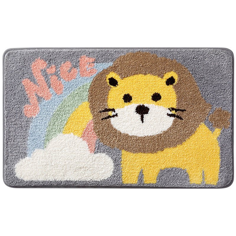 Cute Cartoon Letter Animals Friends Rugs & Mats - Kawaii Side