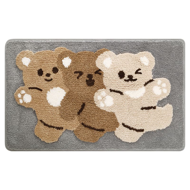 Cute Cartoon Letter Animals Friends Rugs & Mats - Kawaii Side