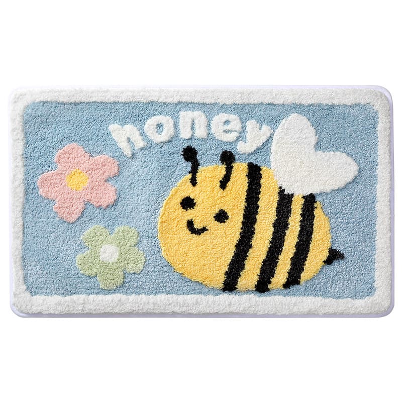 Cute Cartoon Letter Animals Friends Rugs & Mats - Kawaii Side