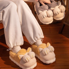 Cute Cat Claw Slippers With Ears - Kawaii Side