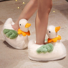 Cute Duck Plush Slipper - Kawaii Side