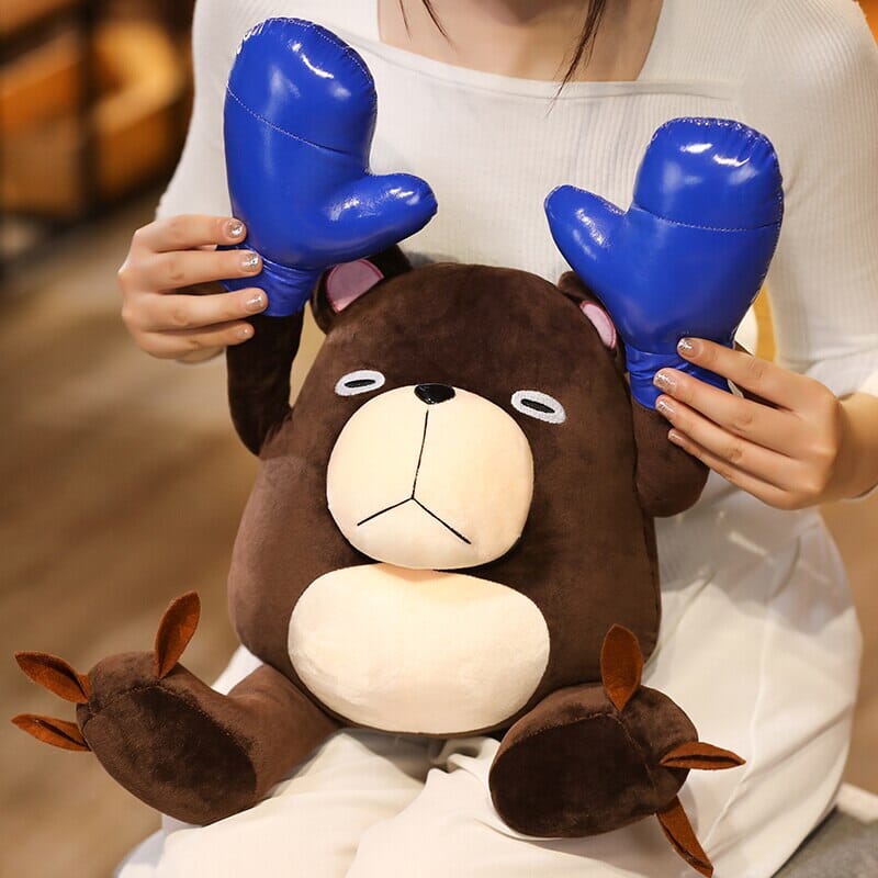 Cute Plush Anime Boxing Bear - Kawaii Side