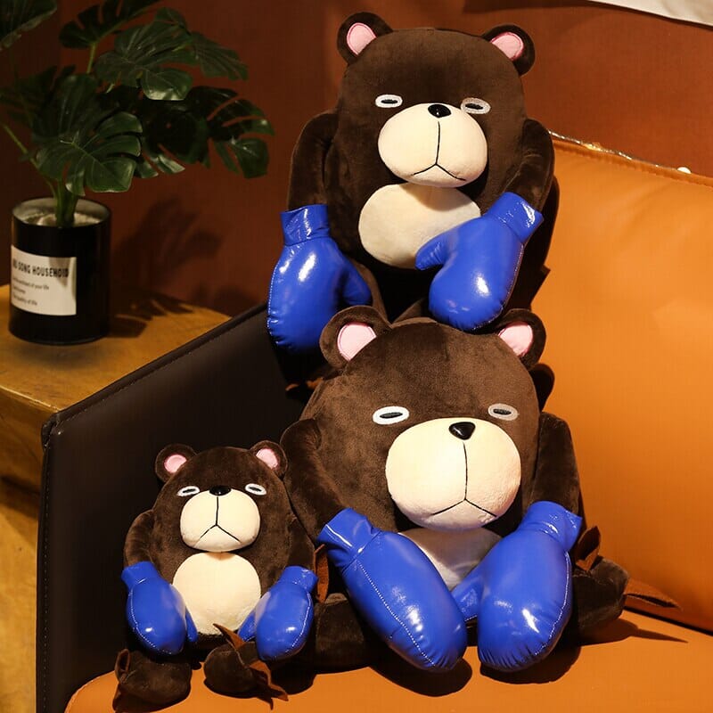 Cute Plush Anime Boxing Bear - Kawaii Side