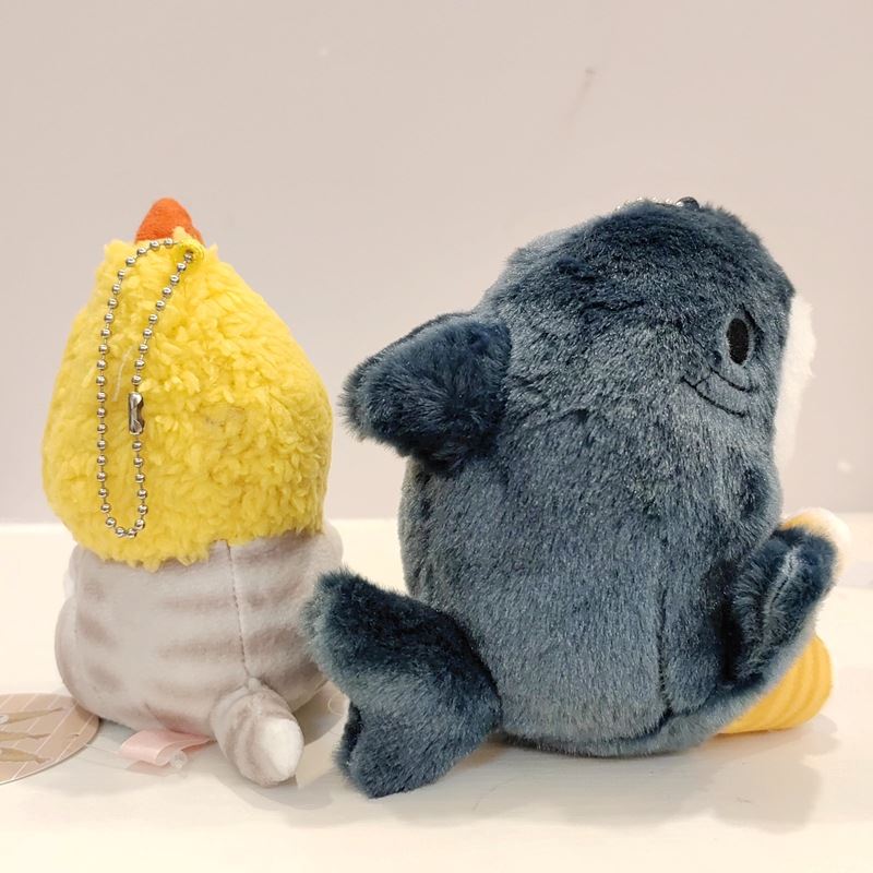 Cute Plush Shark Cat and Breaded Shrimp Cat - Kawaii Side