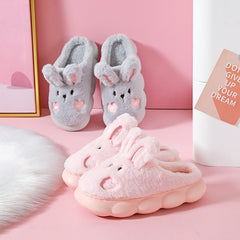 Cute Rabbit Plush Slipper - Kawaii Side