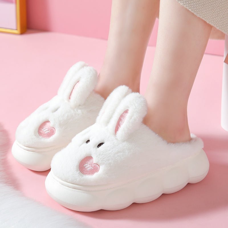 Cute Rabbit Plush Slipper - Kawaii Side