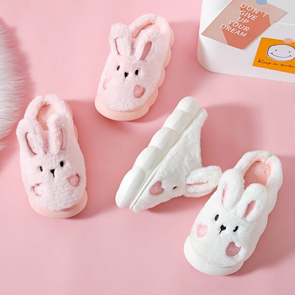 Cute Rabbit Plush Slipper - Kawaii Side