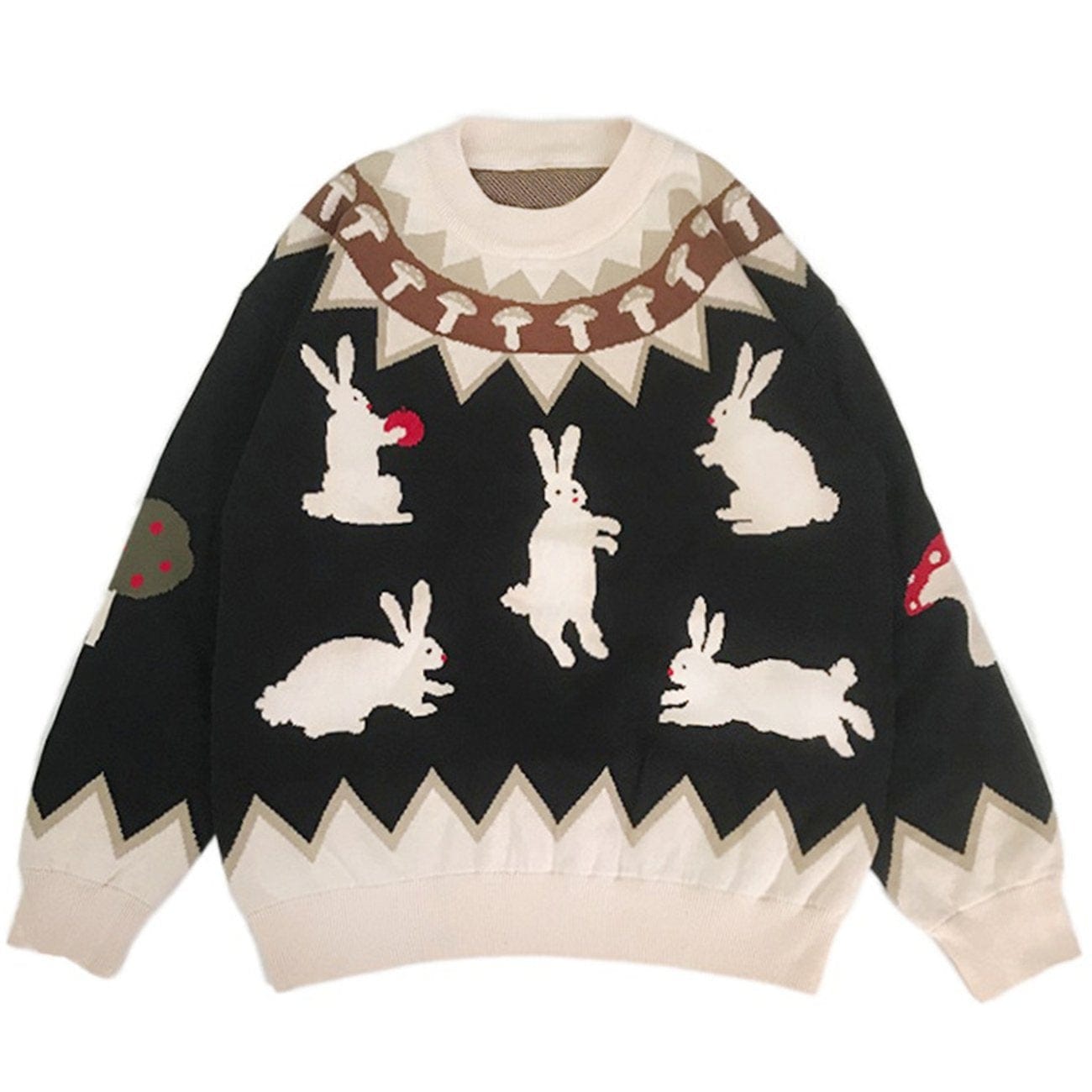 Cute Rabbits Knit Sweater - Kawaii Side