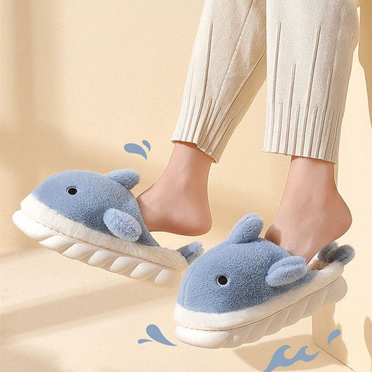 Cute Shark Plush Slipper - Kawaii Side