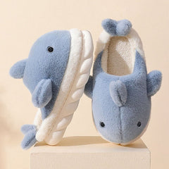 Cute Shark Plush Slipper - Kawaii Side