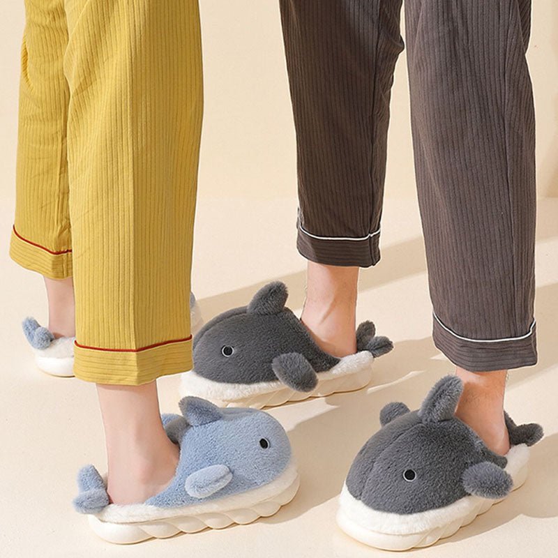 Cute Shark Plush Slipper - Kawaii Side