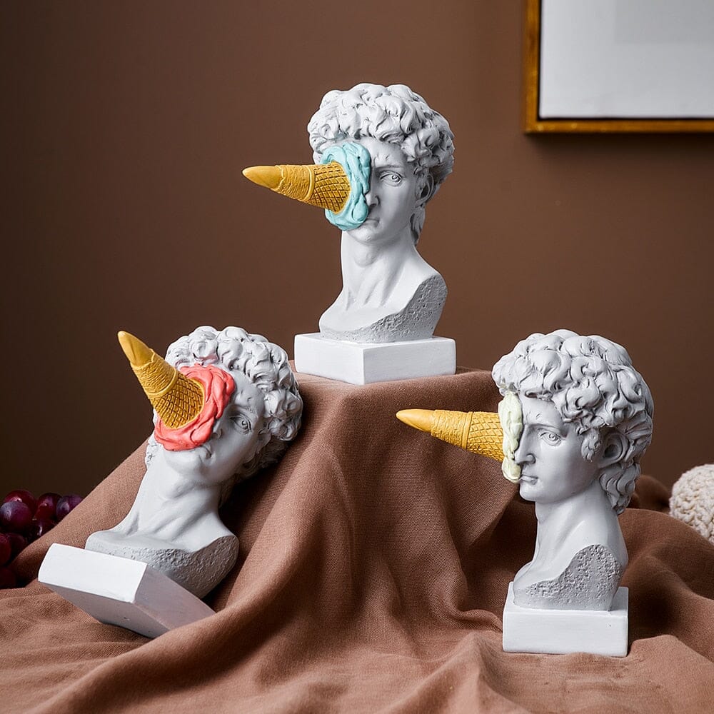 David's Ice Cream Figurine Modern and Fun Decoration - Kawaii Side