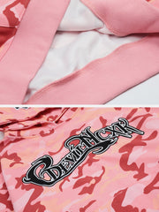 Devil Horn Camouflage Hoodie - Kawaii Side