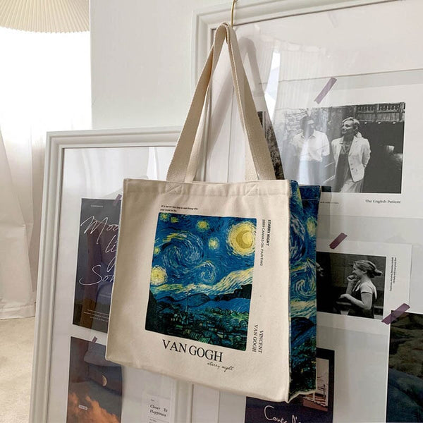 Eco Bag "The Starry Night" by Vincent Van Ghogh - Kawaii Side