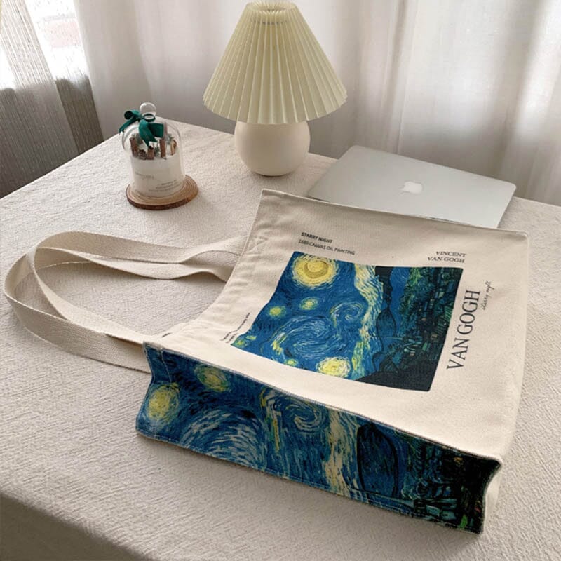 Eco Bag "The Starry Night" by Vincent Van Ghogh - Kawaii Side