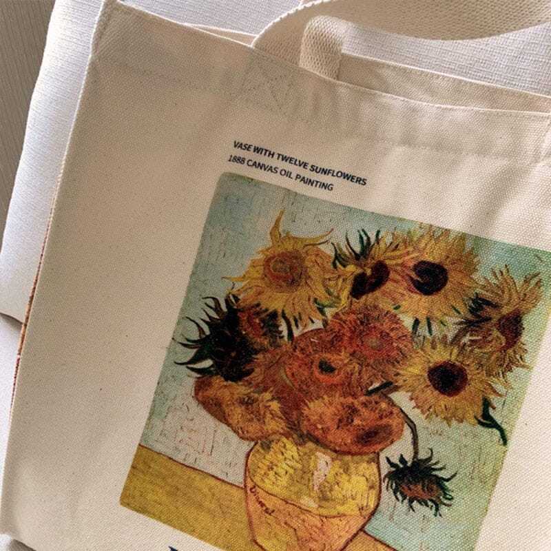 Eco Bag "Twelve Sunflowers in a Jar" Vincent Van Gogh - Kawaii Side