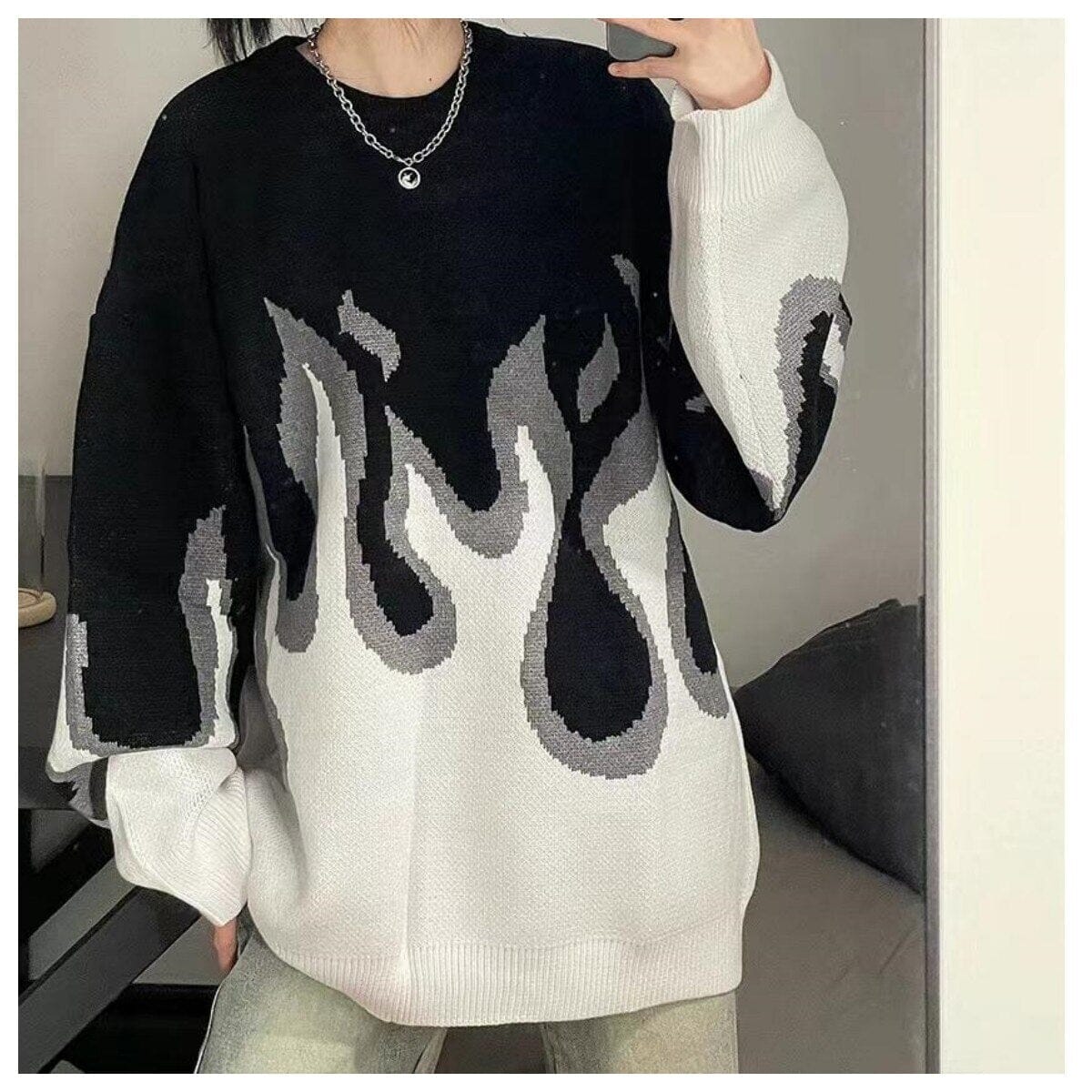 Flame Fashion Sweater - Kawaii Side
