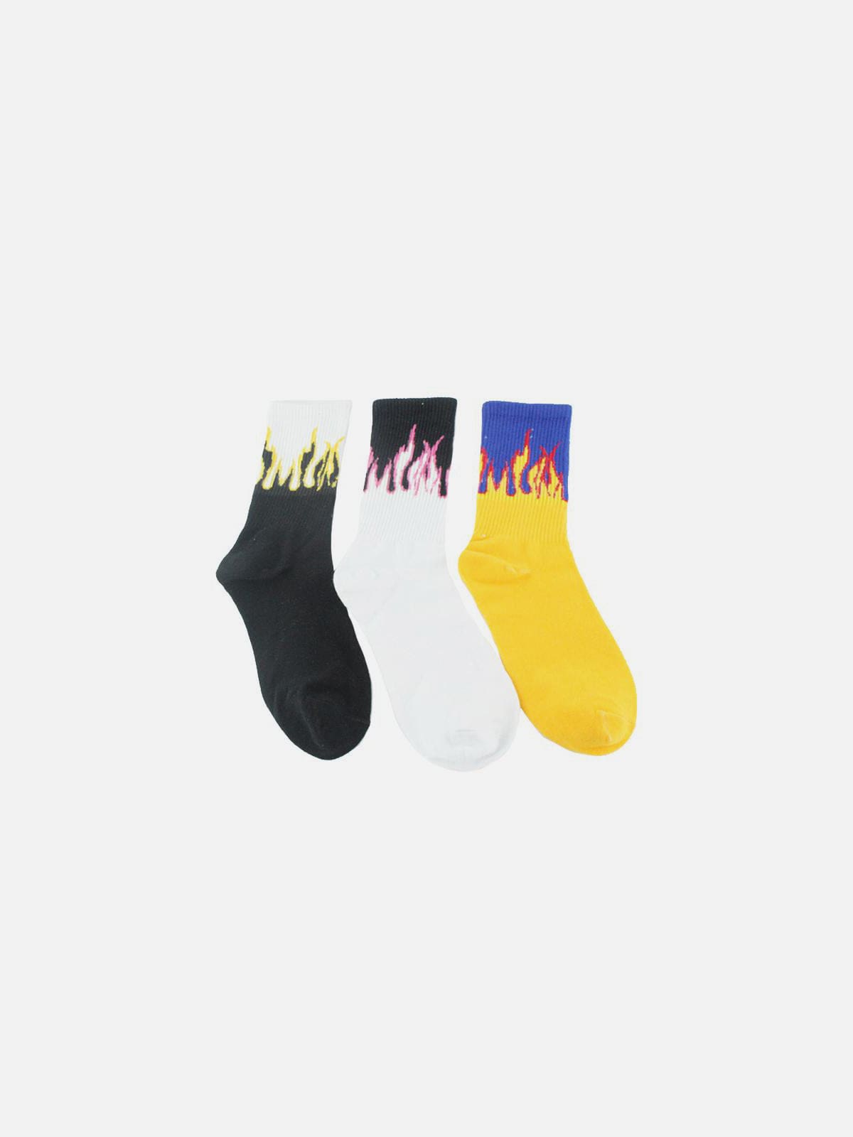 Flame Print Socks - Kawaii Side