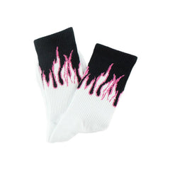 Flame Print Socks - Kawaii Side