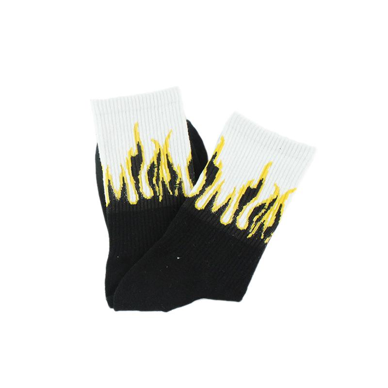 Flame Print Socks - Kawaii Side