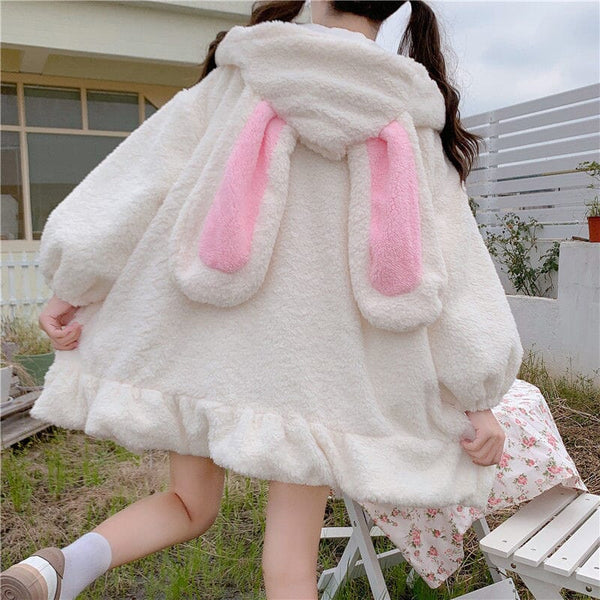 Fuzzy and Kawaii Bunny Coat - Kawaii Side