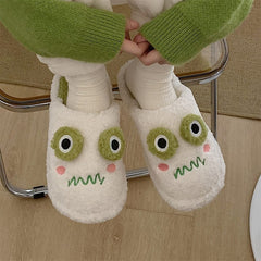 Fuzzy Frog Plush Slipper - Kawaii Side