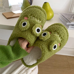 Fuzzy Frog Plush Slipper - Kawaii Side