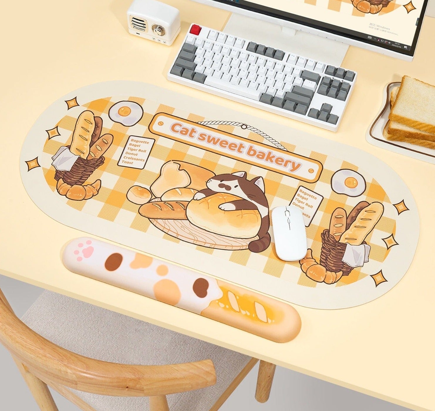 DeskPad Kawaii Gatinho Padeiro - Kawaii Side