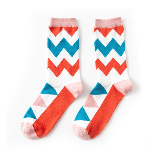 Geometric Print Socks - Kawaii Side